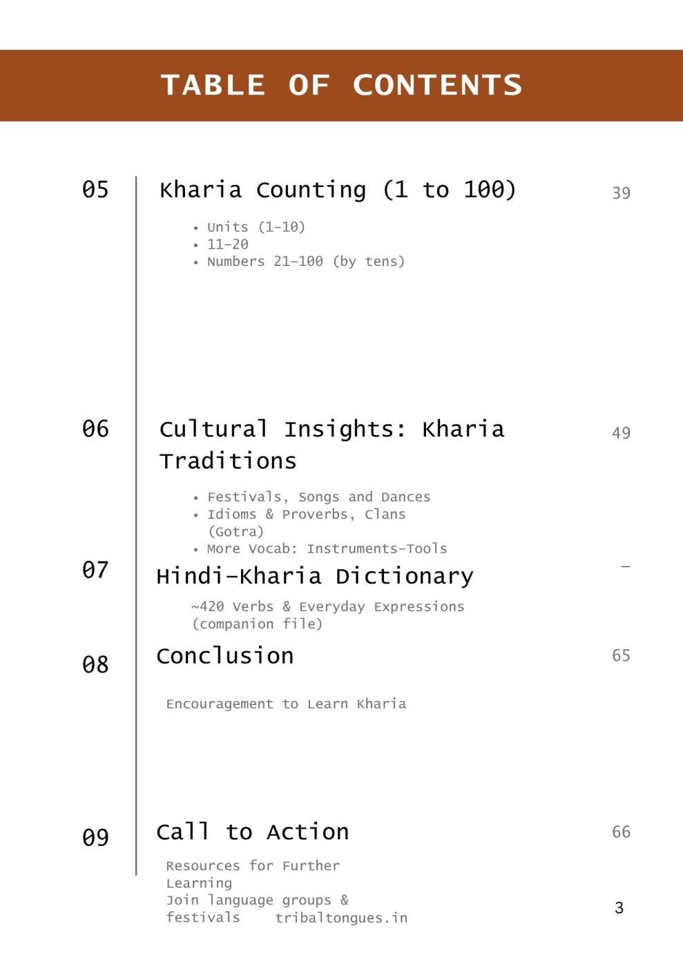Kharia learning Ebook - Learn Kharia in 21 Days - Image 3